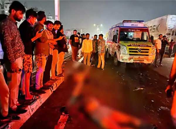 Nine killed as speeding Jaguar ploughs into crowd in Ahmedabad