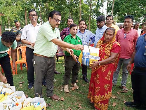 OTPC distributes relief among flood affected victims in Gomati