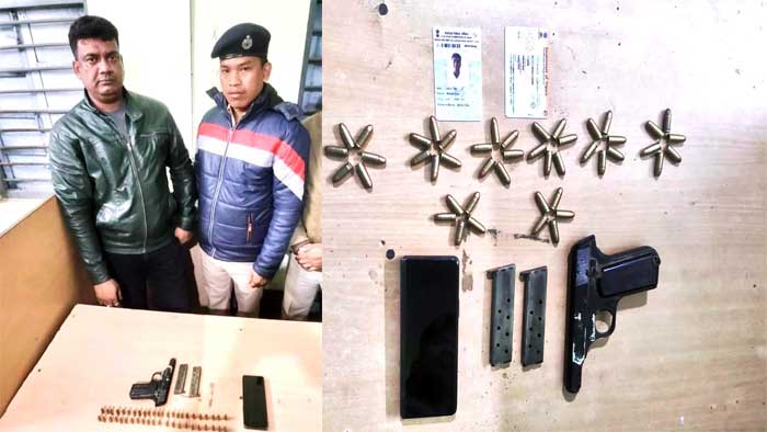 One detained with pistol, ammunitions during police checking on airport road