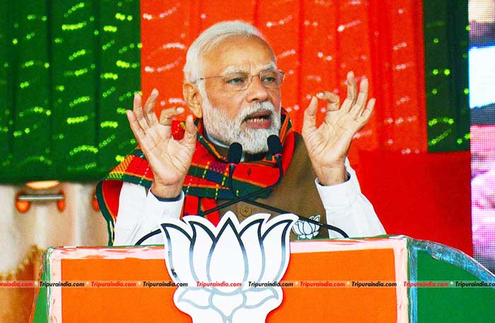 BJP guarantee of development, Cong-Left promote violence and scams: Modi in Tripura