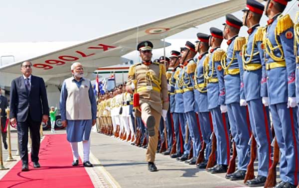 PM Modi arrives in Egypt, says confident that visit will strengthen ties