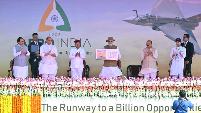 India will not miss any opportunity to become leading defence sector player: Modi at Aero India 2023