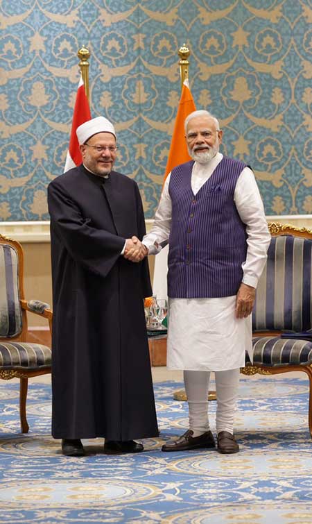 PM Modi meets Egypt's Grand Mufti