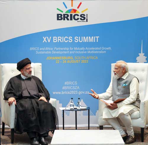 PM Modi meets Iranian Prez, several African leaders on sidelines of BRICS summit