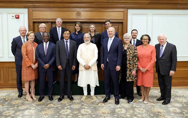 PM meets Goldman Sachs' chief, board members