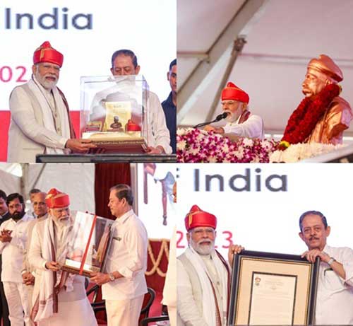 PM Modi conferred Lokmanya Tilak award, donates it to Ganga project