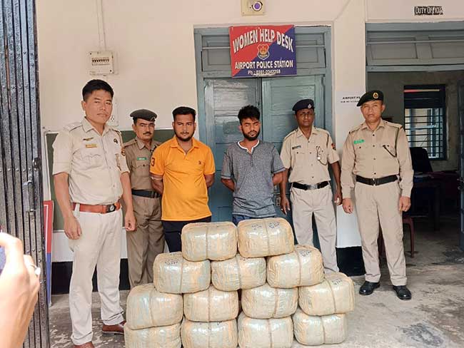 Police arrested two persons with cannabis of Rs 5 lakh