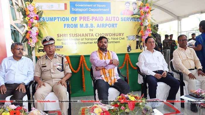 Pre-paid auto rickshaw service re-launched at Agartala MBB airport