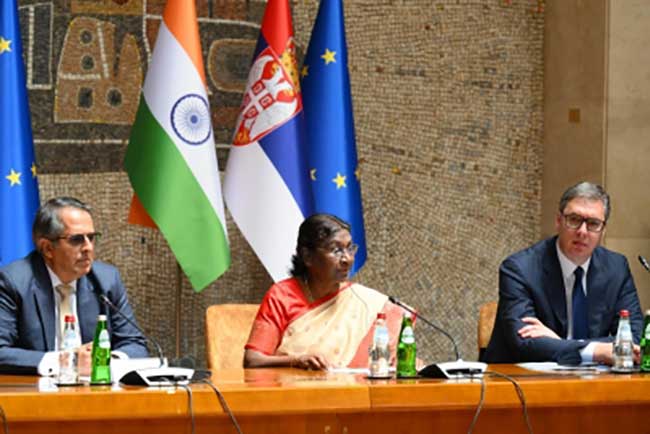 'India, Serbia have huge potential for trade & investment': President Murmu