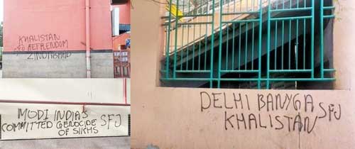 Pro-Khalistan graffiti in Delhi: Man detained in Haryana, was offered money by Pannun