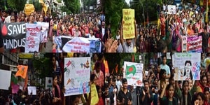 ‘We will remain in our land': Protesting Hindus in Bangladesh seek secure environment