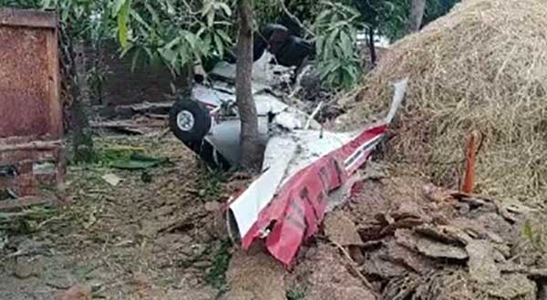 Pvt trainer aircraft crashes in MP's Rewa, pilot dead