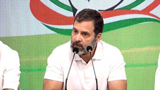 Democracy under attack, says Rahul