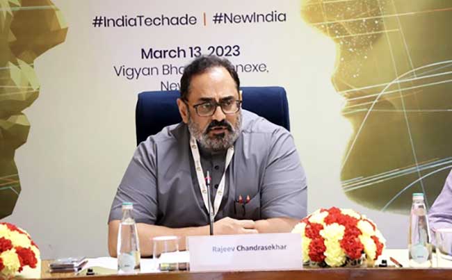 India rising steadily in global electronics supply chains: Rajeev Chandrasekhar