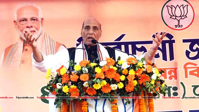 Tripura is now free from Extremism, Terrorism, and violence: Rajnath Singh