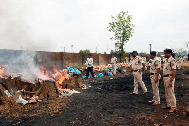 Drugs worth Rs 4.2 crore destroyed in Tripura