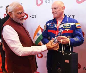 PM Modi meets Russian cosmonaut, hails historic space ties between both countries