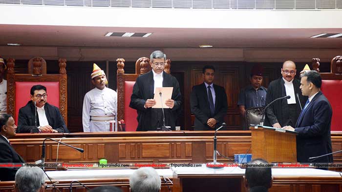 Newly appointed judges sworn in at Tripura HC