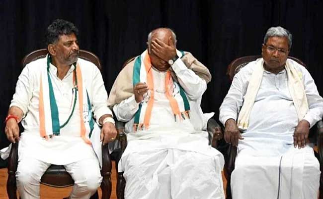 K'taka CM tussle: Shivakumar, Siddaramaiah refuse to budge