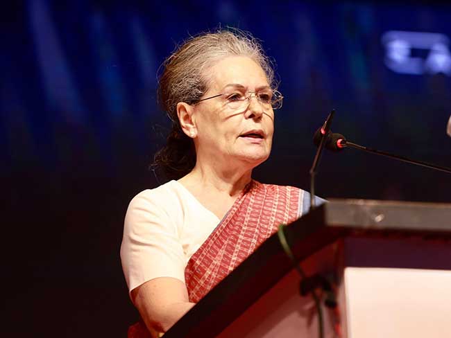 BJP complains against Sonia Gandhi for making 'divisive' statement