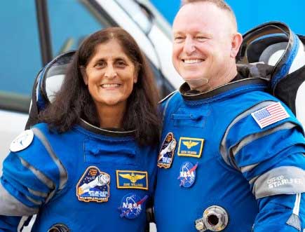 Stranded US astronauts return to Earth, after nine months in space