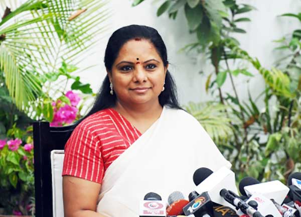 Excise policy case: Kavitha leaves for Delhi; suspense over appearance before ED