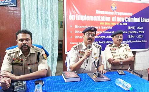 Tripura implements 3 new criminal laws; over 4000 officials trained: DM, SP