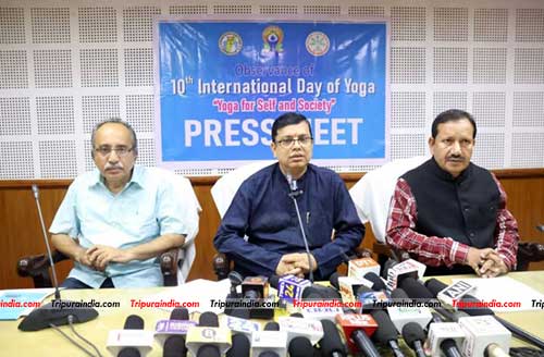 Tripura to observe 10th International Day of Yoga on June 21