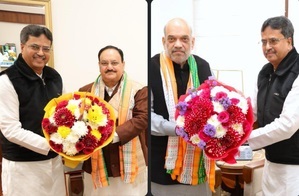 LS polls: Tripura CM meets Shah, Nadda in Delhi