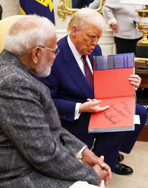 Trump gifts signed copy of his book to PM Modi, says 'You are great'