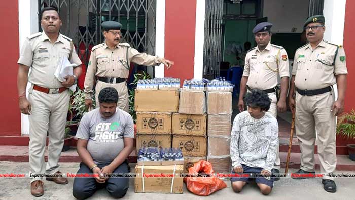 Six held with contraband items worth lakh rupees in Tripura