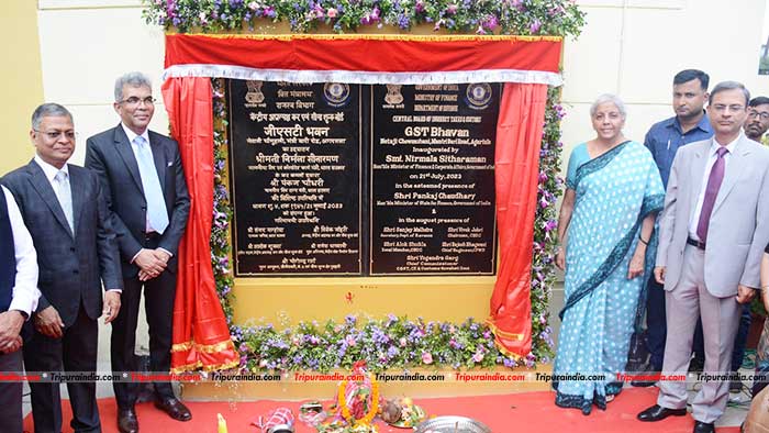 Union FM Nirmala emphasis on success of NE India in economic growth; inaugurates GST Bhawan at Agartala