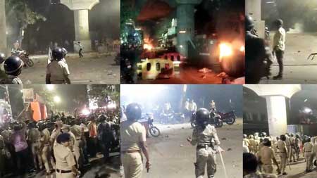 Vehicles burnt as violent clashes erupt in Nagpur, cops deployed