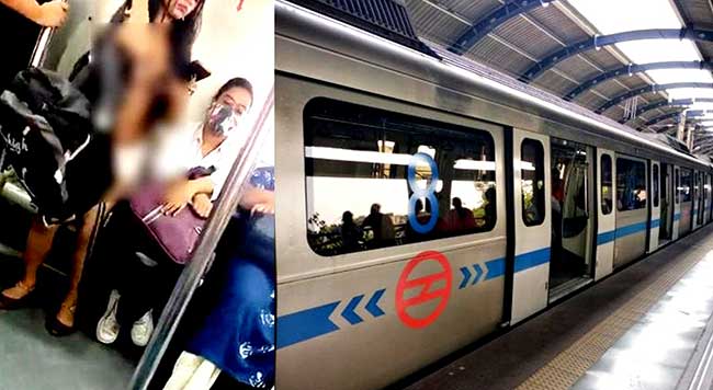 Video of skimpily clad woman in Delhi Metro goes viral, DMRC responds