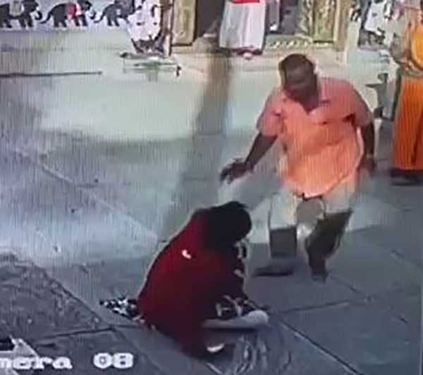 Woman dragged, beaten in temple in K'taka; video goes viral