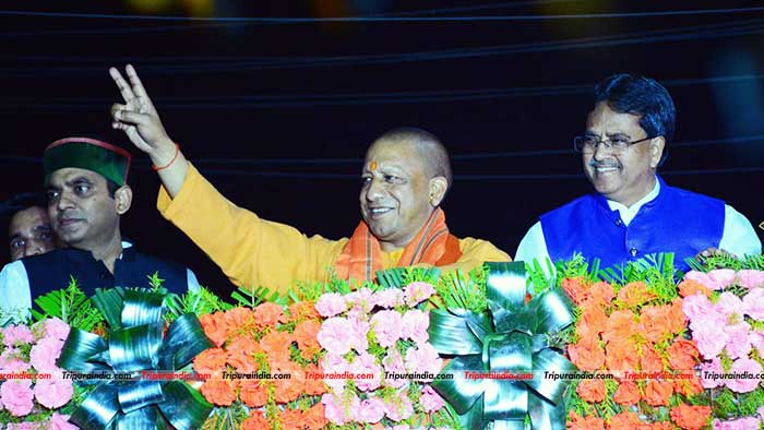 Yogi labels corruption charge on Congress, accuses CPI(M) of misgovernance in Tripura