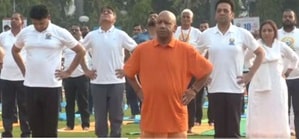 Yogi Adityanath leads Yoga Day celebrations in Lucknow