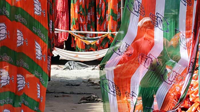 Disappointed BJP, Congress aspirants in Tripura protest, vandalise party offices